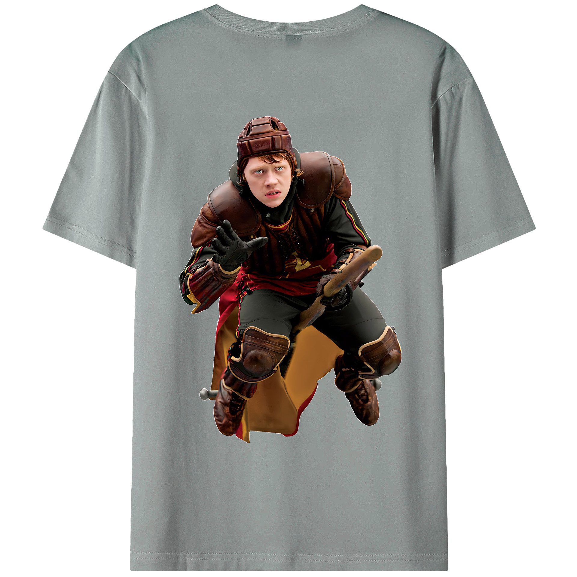 （画像用） Harry Potter ハリー・ポッターシリーズ 綿100％ メンズ半袖Tシャツ（バックプリント） 通気性